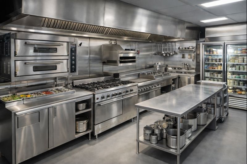Equipamiento gastronómico profesional para cocina de restaurante
